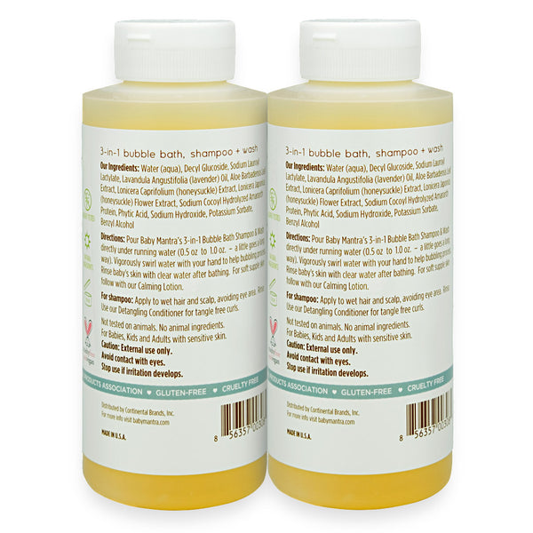 Bubble Bath, Shampoo & Wash 2-Pack